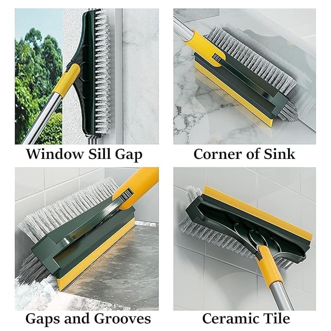 3-in-1 Multipurpose Wiper Brush – Floor, Glass & Wall Cleaner with Scraper