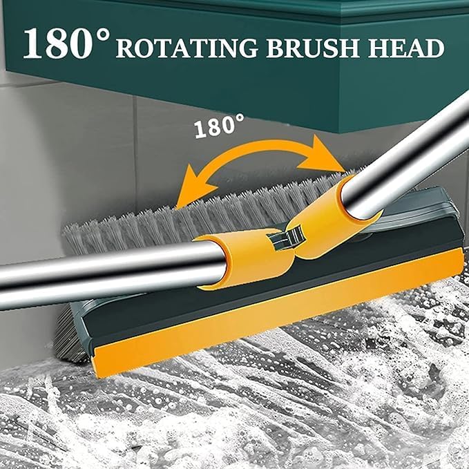 3-in-1 Multipurpose Wiper Brush – Floor, Glass & Wall Cleaner with Scraper