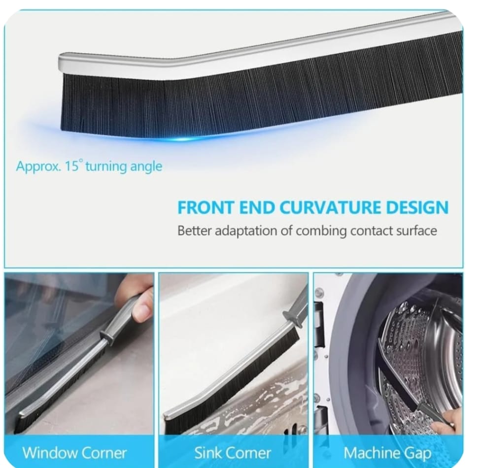 Gap Cleaning Brush + FREE 3 Hook Stickers | Deep Corner Cleaner for Home & Kitchenc