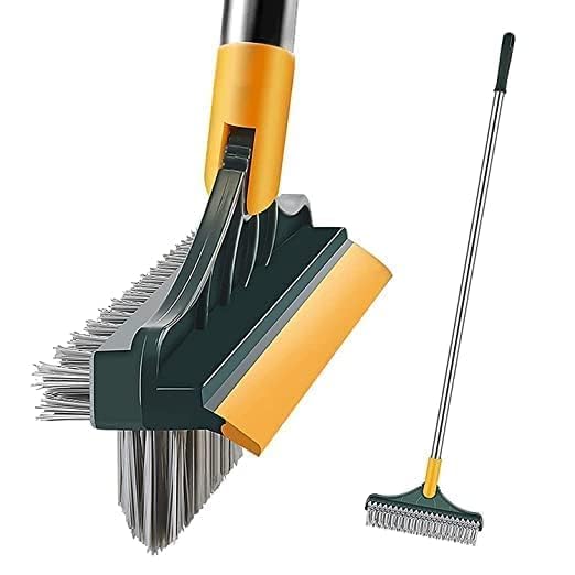 3-in-1 Multipurpose Wiper Brush – Floor, Glass & Wall Cleaner with Scraper