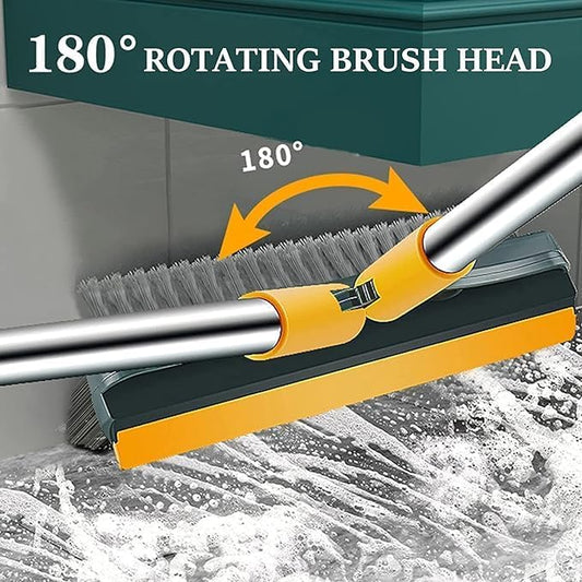 3-in-1 Multipurpose Wiper Brush – Floor, Glass & Wall Cleaner with Scraper